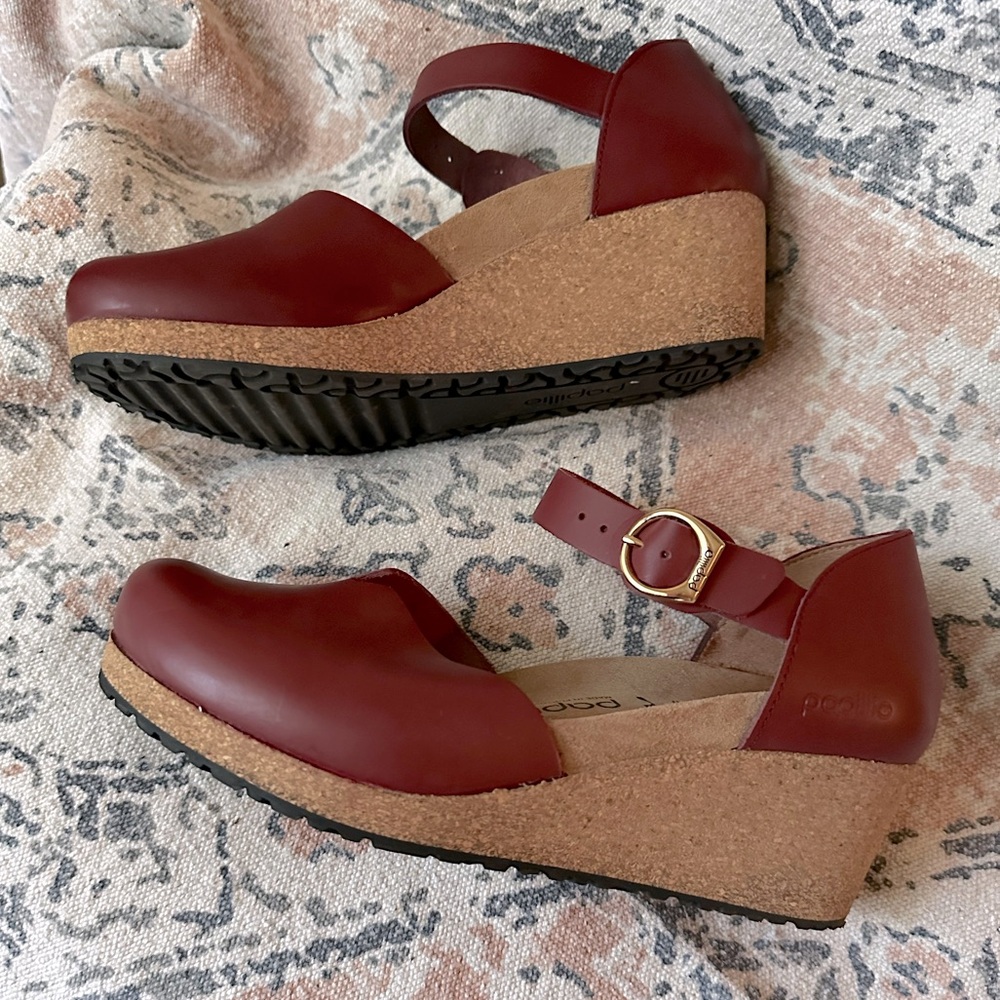 Birkenstock Papillio Mary Wedge BURGUNDY 40